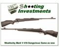 [SOLD] Weatherby Mark V Dangerous Game 416 as new!