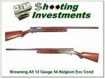 Browning A5 12 gauge 54 Belgium Solid Rib Exc Cond