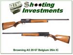 Browning A5 20 gauge 67 Belgium 26in IC